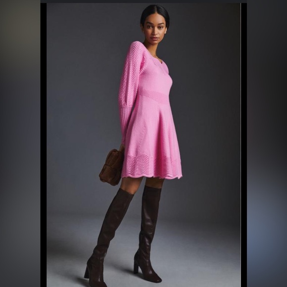 Anthropologie knit sweater dress - Picture 2 of 6